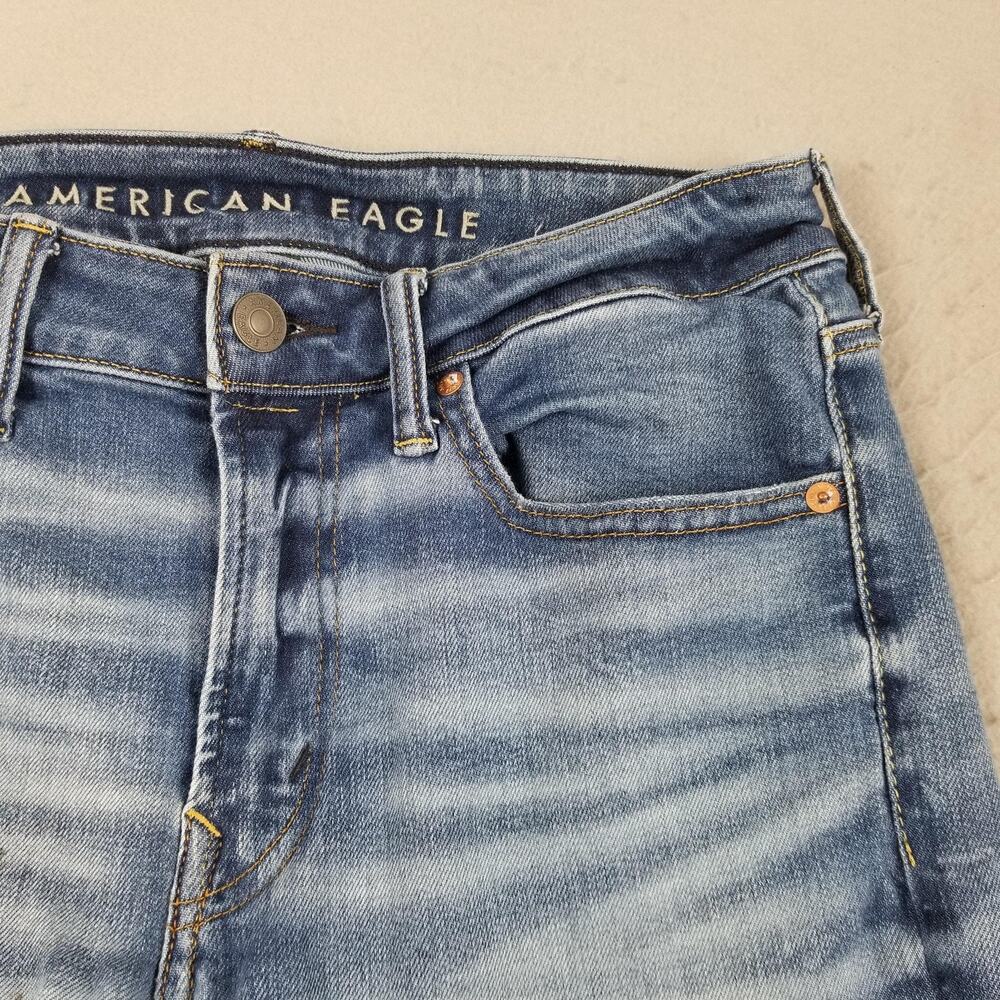 American Eagle Jeans Mens 30x36 Airflex+ Athletic Straight Fit‎ Stretch Denim - Picture 4 of 16